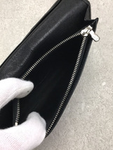 LOUIS VUITTON◆ポルト・フォイユ・プラザ_タイガ_BLK/レザー/BLK/M32572_画像5