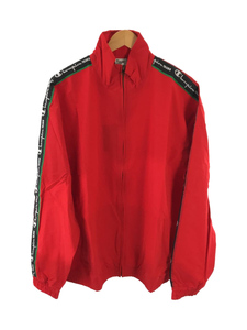 Champion◆FULL ZIP TOP/トラックジャケット/ナイロンジャケット/XL/ナイロン/RED/デニムティアーズ