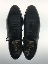 BROOKS BROTHERS◆ドレスシューズ/UK7.5/BLK/CURZON/履きシワ//レースアップ プレーントゥ 内羽根 ロングノーズ_画像4