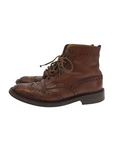 Tricker’s◆レースアップブーツ/UK8.5/ブラウン/M2508/MOLTONモールトンカントリーブーツ/ウイングチップ