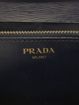 PRADA◆長サイフ/牛革/NVY/レディース_画像3