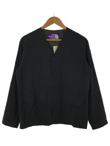 THE NORTH FACE PURPLE LABEL◆RIPSTOP HOPPER FIELD CARDIGAN/S/コットン/BLK/無地