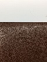 LOUIS VUITTON◆ポルト・円・3カルトクレディ_モノグラム_BRW/PVC/BRW/札入れ_画像3