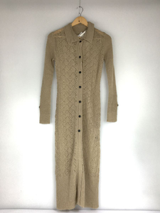 TODAYFUL* cardigan ( thick )/38/ acrylic fiber / beige /12120510/k race knitted long cardigan 