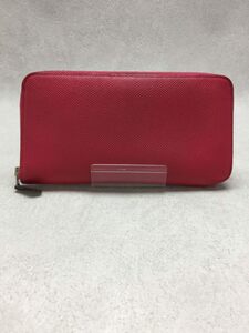 HERMES◆長財布/レザー/レッド