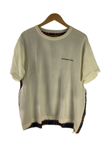 uniform experiment◆Tシャツ/2/コットン/WHT/BACK PANELED WIDE TEE/2020AW/20AW