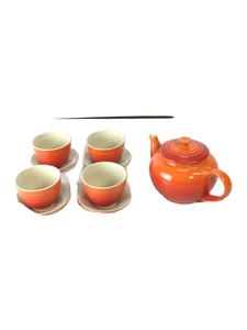 LE CREUSET*ru Crew ze/ Western-style tableware other /5 point set / orange /910127-00/ teapot 