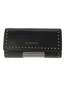 GIVENCHY◆長財布/レザー/BLK/レディース