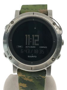 SUUNTO◆コア(ブラッシュドスチール)/デジタル/-/SLV/マルチカラー