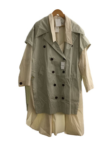 IRENE*22SS/Layering Coat/ trench coat /36/ cotton /KHK/24S89001