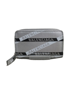 BALENCIAGA◆財布/PVC/SLV/総柄/ユニセックス