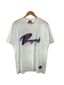 Paragraph◆ビックシルエットロゴ×ナンバリングプリントTシャツ/コットン/WHT