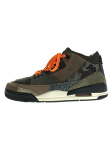 NIKE◆AIR JORDAN 3 RETRO/patchwork/26.5cm/KHK/DO1830-200