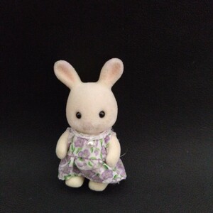 送料無料 シルバニアファミリー ラベンダーウサギ 赤ちゃん 北海道限定 紫