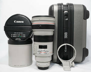 即決 動作保証 良品 Canon キヤノン EF300mm F2.8L IS USM ケース付き
