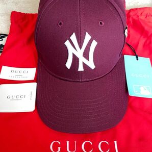 GUCCI グッチ　NY Yankees キャップ