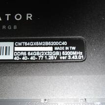 CORSAIR DOMINATOR PLATINUM RGB 64GB (32GBx2) DDR5 PC5-41600(DDR5-5200) CMT64GX5M2B5200C40_画像3