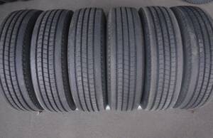 L2427　6本SET価格! 超バリ山 215/70R17.5 123/121J ブリヂストン R170 夏 リブ 215/70-17.5 215/70/17.5