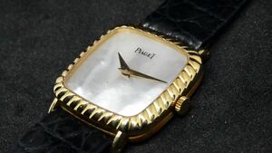 Piaget ピアジェ 腕時計 動作品 9907 レディース K18 750ケース　螺鈿細工　シェル文字盤