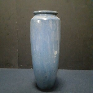 陶磁器 花瓶 花器 年代不明 作者不明 高さ 約33cm 胴回り約41cm 花瓶口直径約9cm 箱なし