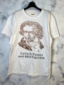 *KAPTAL Kapital * 20/- heaven . Crew T(fes beige to- Ben pt) T-shirt K2105SC149 white 