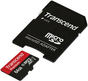 [Transcend][ тигр nsendo Japan microSDXC карта 64GB Class10 UHS-I соответствует TS64GUSDU1PE нет временные ограничения гарантия ]