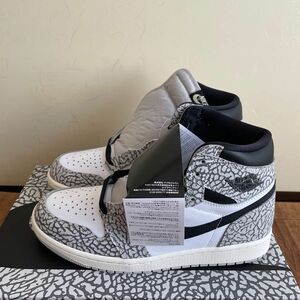 ジョーダン1 ハイ OG ホワイト セメントNike Air Jordan 1 High OG White Cement 27