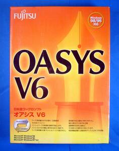 [3123] Fujitsu OASYS V6 new goods unopened or sis Japanese word-processor Fujitsu word processor document creation soft correspondence :PC-98 DOS/V XML HTML SGML