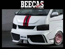 BEECAS☆200ハイエース 4型／標準ボディ☆フロントバンパースポイラー エアロ(グリル一体式)／F200GT_画像8