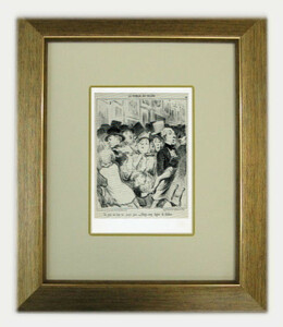 （Honor-Victorin Daumier）オノレ＝ヴィクトラン・ドーミエ No32-3ポストカード入り額