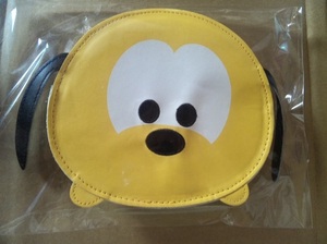  not for sale Disney tsumtsum Pluto leather style pouch 