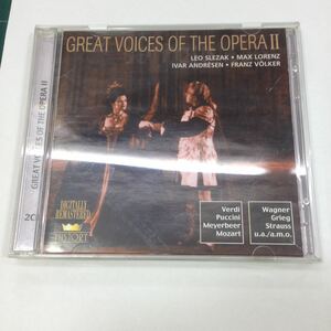 輸入盤 GREAT VOICES OF THE OPERAⅡ 二枚組 オペラ LEO SLEZAK MAX LORENZ 輸入盤