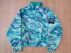 80's 90's Helly Hansen SEA LIFE marine total pattern nylon jacket XL HELLY HANSEN blouson jumper yacht race se- ring /n