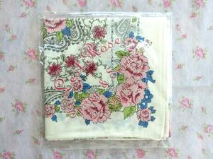 [ including carriage ][ unused * beautiful goods * not for sale ]L'EST ROSE* L'Est Rose * Novelty . flower &pe-z Lee pattern handkerchie /2013SS