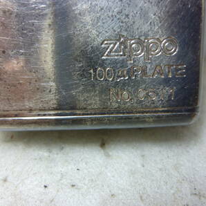 Zippo 「 100 μ PLATE  No.0511 」 中古  ジッポ の画像7