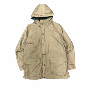 USA 古着 USA製 ウールリッチ WOOL RICH マウンテンパーカー アウトドア フーディ ベージュ M相当