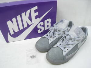 美品 NIKE ナイキ SB スニーカー ZOOM BLAZER LOW QS DN3754-001 FPAR フォーティーパーセントアゲインストライツ グレー サイズ29cm