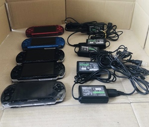SONY.PSP3000 body (5 piece ).AC adaptor /PSP-100(5 piece ).SD card (4 sheets ). battery lack of! set sale, explanation field . please see 