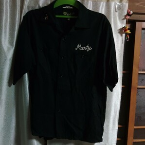 世田谷ベース 所ジョージ レディキロワット LADY KIROWAT ボーリングシャツ 中古 美品 黒の画像1
