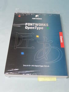 X134# used font Works OpenType font Hsu laPro-L for Macintosh version fontworks