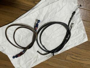 [1383] Kawasaki Zephyr 400 Zephyr Zephyr 750 normal wire set original chock clutch cable brake hose ZR400C