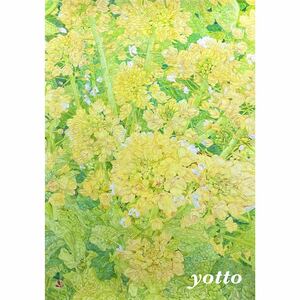 Art hand Auction 色鉛筆画【 菜の花 〜 小さな喜び 〜 】A2･額付き◇◆手描き◇原画◆yotto ◇, 美術品, 絵画, 鉛筆画, 木炭画