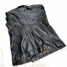 HARAJUKU MOTHER レザージャケット ラムレザー 羊皮 黒 Lサイズ 上着 メンズ_画像2