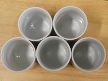 ●九谷焼 金彩 花図 長湯呑 組湯呑み 5客 中古 湯飲み茶碗 コップ●_画像8