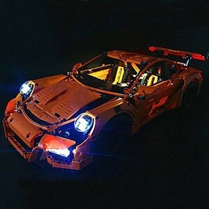 MOC LEGO レゴ テクニック 42056/20001/3368/3368B/3368C ポルシェ 911GT3 RS LED ライト キット DL109