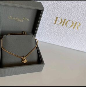 極美品☆ Dior ロゴ ラインストーン ネクタイピン カフス