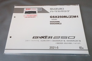 新品即決！ジクサー250/1版/パーツリスト/GSX250RL/RLZ/M1/ED22B/GIXXER/パーツカタログ/カスタム・レストア・メンテナンス/132