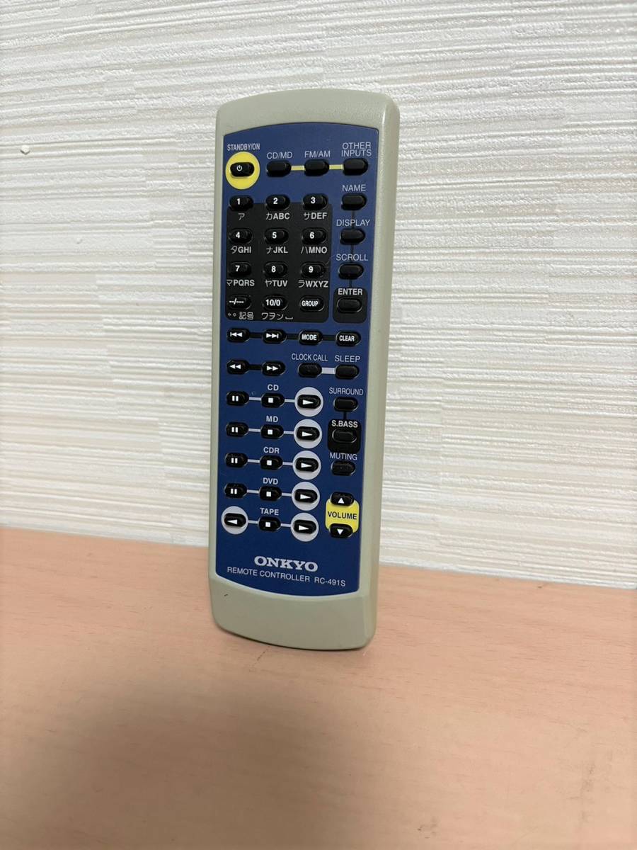 送料無料 動作保証 即日発送 RC-491S オンキヨー ONKYO CD/MD コンポ X-N3X/FR-N3X 送料無料 動作保証 即日発送 RC-491S オンキヨー ONKYO CD/MD コンポ X-N3X/FR-N3X