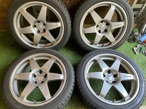 225/40R18 93Q YOKAHAMA iceGUARD スタッドレス4本セット　18x8J ET30 PCD 112 5H ハブ系やく　66.6mm ★BMW MINI、アウディVW ベンズ等