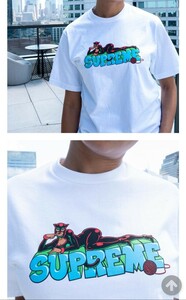 新品 Mサイズ 白 Catwoman Tee Supreme 22FW White Medium 22AW Tシャツ 国内正規品 タグ付き 立ち上げ